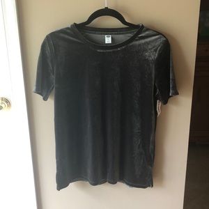 Old Navy Oversized velvet tee NWT